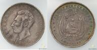 Mynter  Equador Sucre 1884-H Kv XF  170,05 EUR  zzgl. 5,10 EUR Versand