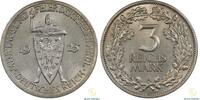 Mynter 3 Mark Germany  1925-A Kv UNC  102,03 EUR  zzgl. 5,10 EUR Versand