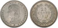 Mynter 25 Cents 1897 Netherlands  Kv: AU vz+ 46,66 EUR  zzgl. 5,60 EUR Versand