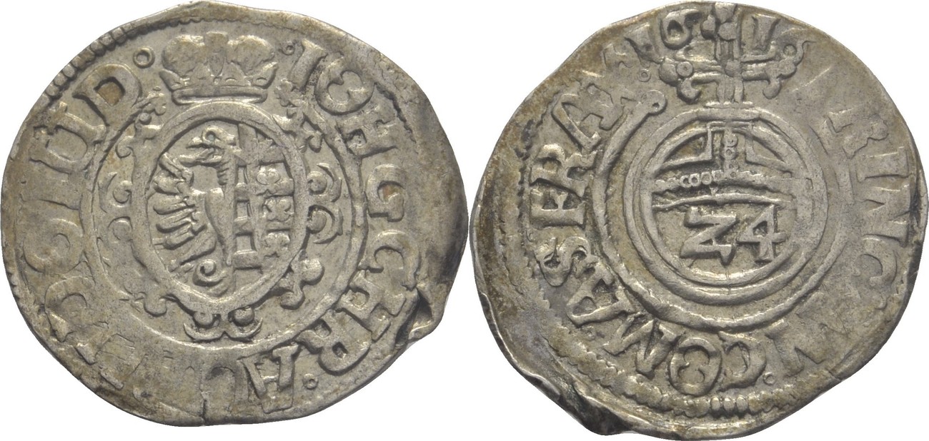 Anhalt 1/24 Taler 1616 Gemeinschaftsprägung, 1603-1618. ss | MA-Shops