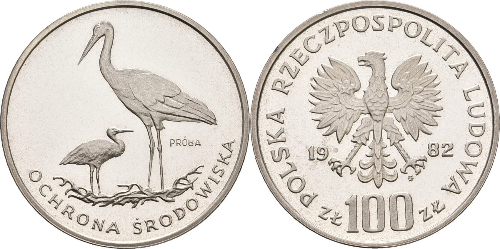 polen-100-zloty-probe-1982-storch-offen-kontaktmarken-kl-randschl-ge