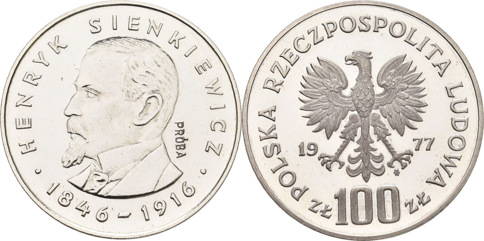 polen-100-zloty-probe-1977-offen-kontaktmarken-polierte-platte-proof
