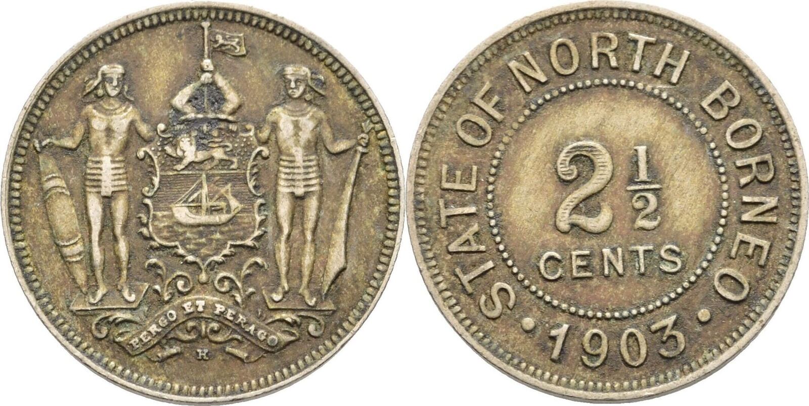 Britisch North Borneo 2 1/2 Cents 1903 Ss | MA-Shops