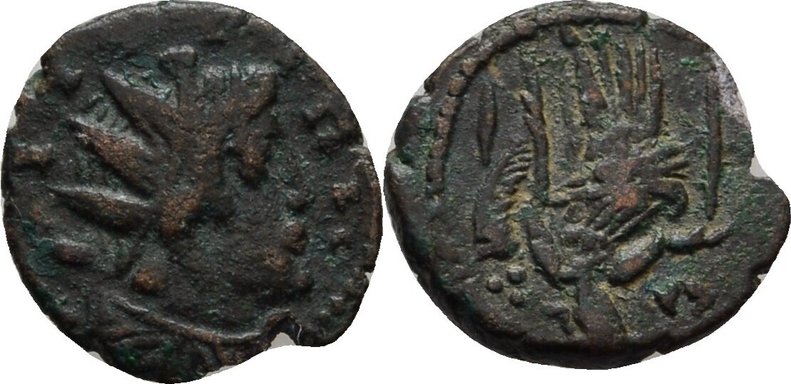 RÖMISCHE KAISERZEIT barbarisierter Antoninian 270300 ss