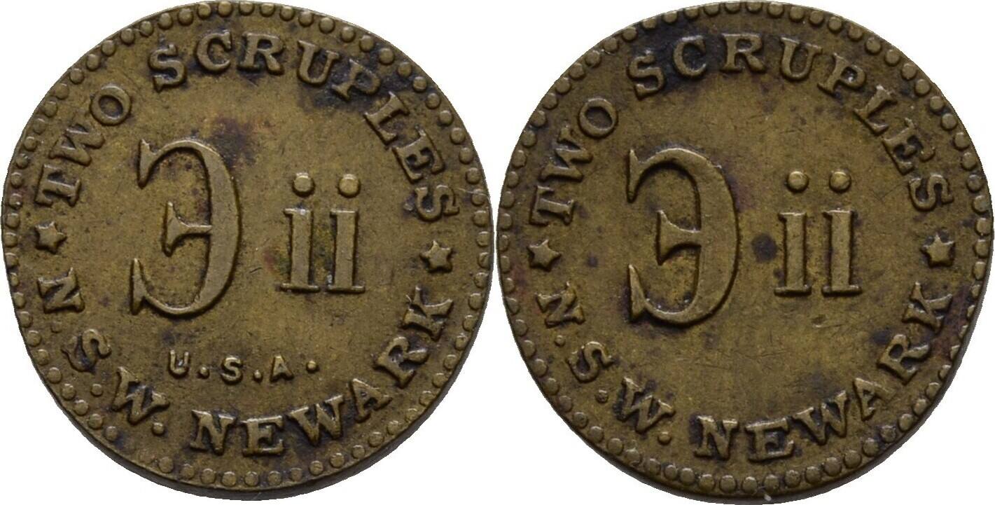 USA Token Newark Two Scruples ss | MA-Shops
