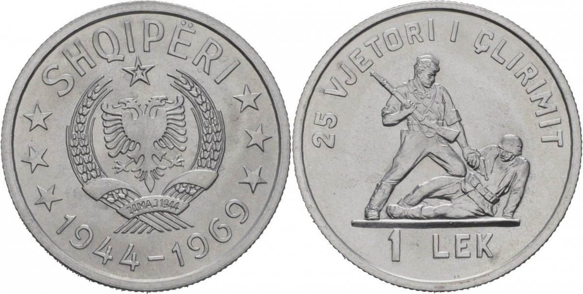 1 Lek 1969 Albanien Stempelglanz. | MA-Shops
