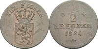 1/2 Kreuzer 1824 Hessen Kassel Wilhelm II. (1821 - 1847) f.vz