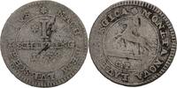 Schilling 1738 Braunschweig Calenberg Hannover Lauenburg Georg II., 1727-1760. Schrötlingsfehler, fss