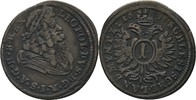 RDR Austria Schlesien Oppeln Kreuzer Leopold I., 1657-1705.