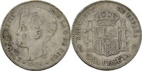 Spanien Peseta Alfonso XIII., 1886-1931.