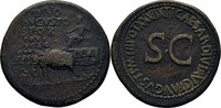 RÖMISCHE KAISERZEIT Sesterz Divus Augustus unter Tiberius, 14-37.