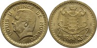 Monaco 2 Francs Louis II., 1922-49