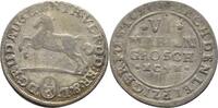 Braunschweig Wolfenbüttel 1/6 Taler = VI Mariengroschen Rudolf August und Anton Ulrich 1685-1704 -