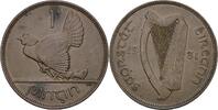 Irland 1 Pingin (Penny) Henne mit Küken - Irische Harfe