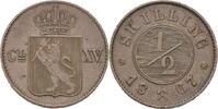 Norwegen 1/2 Skilling Carl XV. Adolf, 1859-72 -