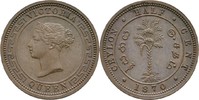 Ceylon 1/2 Cent Victoria, 1837-1901