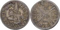 RDR Tirol Hall 6 Kreuzer Sechser 1570-1595 Erzherzog Ferdinand, 1564-1590 Gelocht, vz