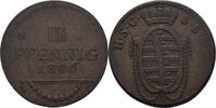 Sachsen Coburg Saalfeld 3 Pfennig Ernst, 1806-1826 -