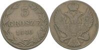 Russland Polen Warschau 3 Grosze Nikolaus I., 1825-1855 -