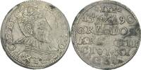 Lettland Polen Riga Dreigröscher Trojak Sigismund III., 1587-1632 -