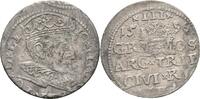 Dreigröscher Trojak 1596 Lettland Polen Riga Sigismund III., 1587-1632 Schrötlingsfehler, ss