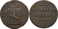 Norwegen Kongsberg Skilling Carl XIV. Johann, 1818-1844 -