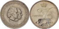 Niederlande Silbermedaille Silberhochzeit Bernhard und Juliana -