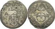 Bistum Magdeburg 3 Pfennig Christian Wilhelm von Brandenburg, 1598-1608-1631. -