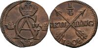 Schweden 1/4 Skilling Gustav IV. Adolf, 1792-1809. -