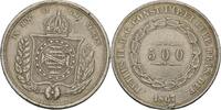500 Reis 1867 Brasilien Petrus II., 1831-89 ss Randfehler