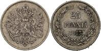 Russland Finnland Nikolaus II., 1894-1917 25 Penniä 1913 f.vz