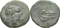 Bosporus Pantikapaion Bronze Assander, 47-16 Überprägungsspuren, ss