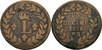 Frankreich Straßburg Decime Ludwig XVIII., 1814-1824 -