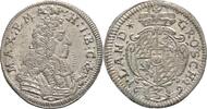 Bayern München 3 Kreuzer Maximilian II. Emanuel, 1679-1726 -