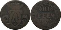 Münster, Bistum 3 Pfennige Clemens August von Bayern, 1719-1761 -