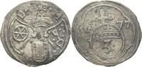 3 Pfennig 1677 Mainz, Bistum Damian Hartard von der Leyen, 1675-1678 ss
