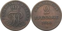Oldenburg Birkenfeld 2 Pfennige Friedrich Peter, 1853-1900 -