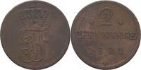 Mecklenburg Schwerin 2 Pfennige Friedrich Franz I., 1785-1837 -