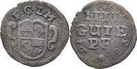 Corvey, Abtei 4 Gute Pfennig Christoph von Bellinghausen, 1678-1696. -