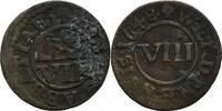 Werden und Helmstedt, Abtei 8 Heller Heinrich IV. Dücker, 1646-1667 -