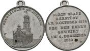 Vogtland Auerbach versilberte Tragbare Medaille -