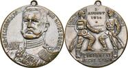 Deutsches Reich Tragbare versilberte Medaille Hindenburg -