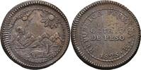1/8 Peso 1823 Peru Lima  