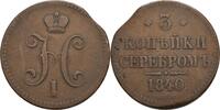 Russland Sankt Petersburg 3 Kopeken Nikolaus I., 1825-1855 -