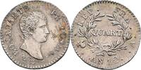 Frankreich Paris 1/4 Francs 1803-1804 Napoleon I. fast Stempelglanz 380,00 EUR  zzgl. 5,00 EUR Versand
