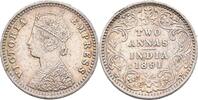 British India Bombay 2 Annas Victoria, 1837-1901 -