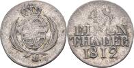 Sachsen 1/48 Taler 1812 Friedrich August III.I., 1763-1827 ss- 12,00 EUR  zzgl. 2,00 EUR Versand
