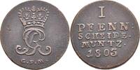 Braunschweig Calenberg Hannover Pfennig Georg III., 1760-1820 -