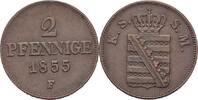 Sachsen Dresden 2 Pfennige Johann, 1854-1873 -