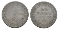 Großbritannien Norththumberland Newcastle Penny Token George III., 1760 - 1820